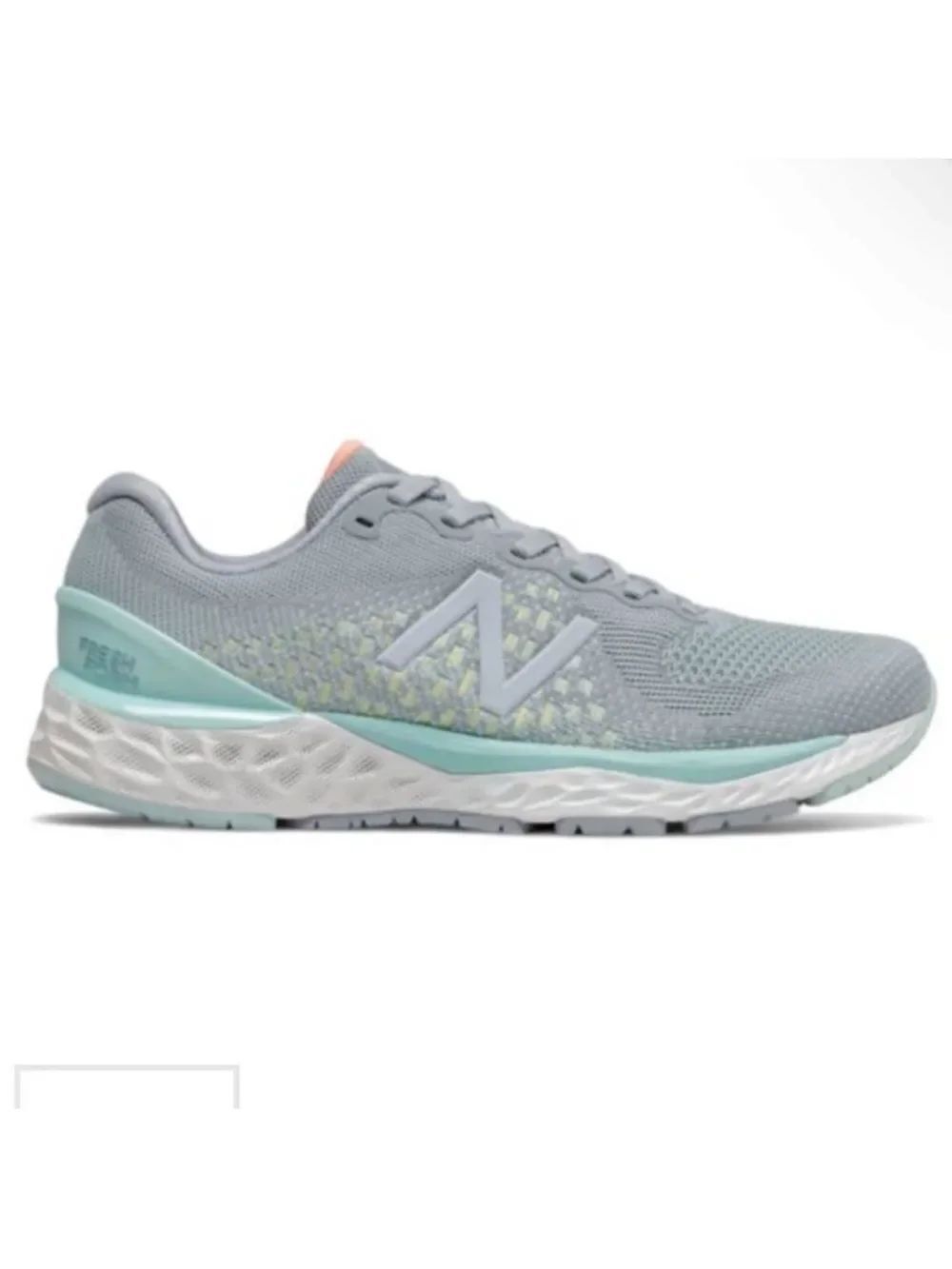 NB 11.5 Fresh Foam 880v10 Light Gray Teal Running Sneakers Athletic Shoes